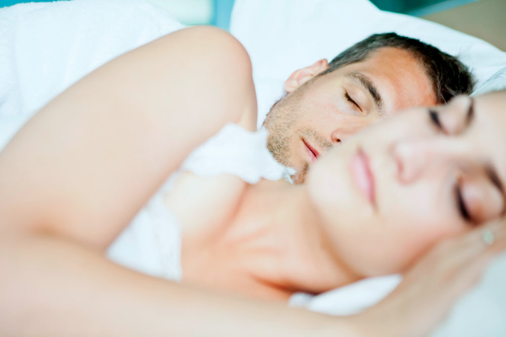 Couple sleeping soundly